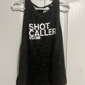 Victoria Secret Sport VSX Black Workout Tank Top with Cutout Back